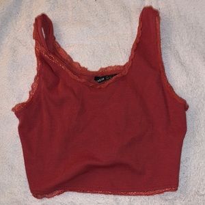 Lace Trimmed Tank Tops